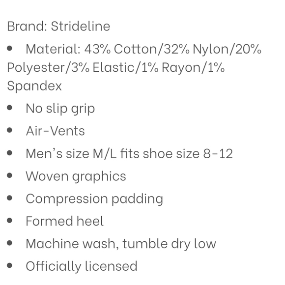 NWT Men's Miami Hurricanes Strideline Crew Socks - Picture 4 of 4